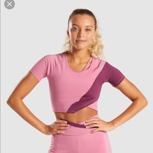 Gymshark asymmetric crop top
